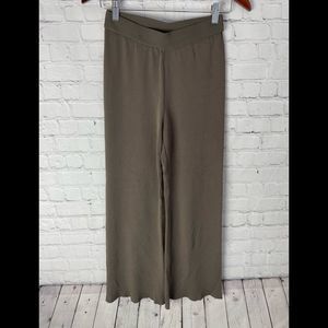 Zara Brown Lounge Pants Heavy Drop Material Small